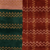 Detailaufnahme 2 vom roten Teppich, Anatolien, Kurzflor "Sitra" mit feinem zickzack Muster, aus pflanzlich gefärbter Schafwolle - Produktbild Geba rugs